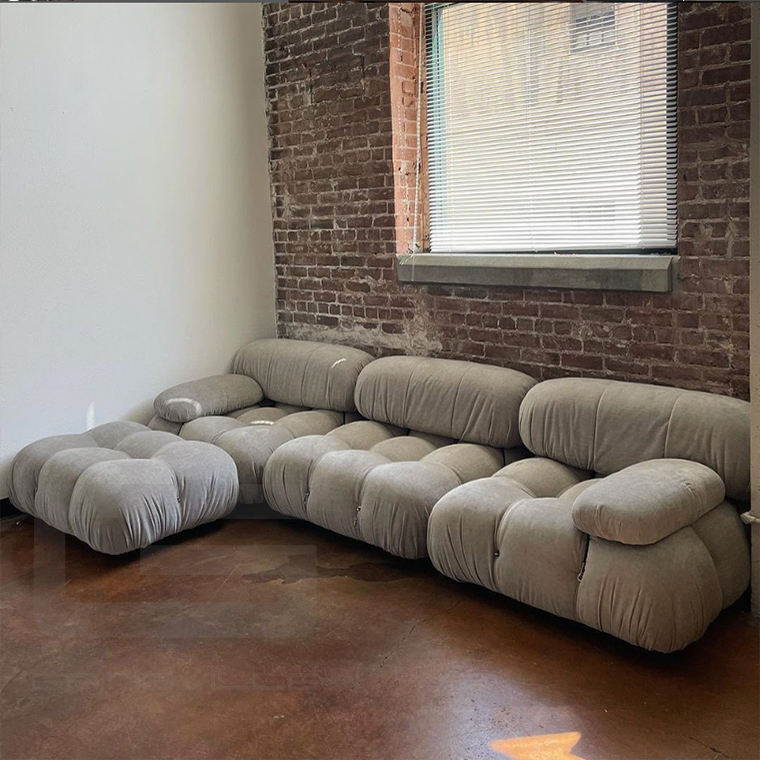 Modern Reclining Upholstered Eco-Friendly Vacuum Packing Fabric 35D Sponge Modular Sectional Sofa Set for Living Room