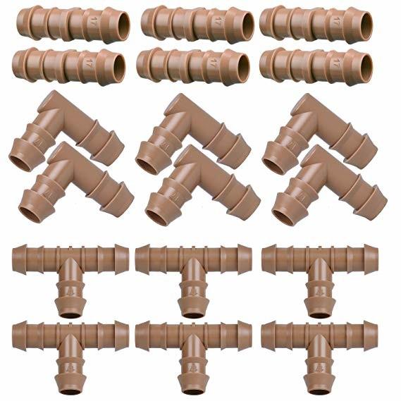 Anti - irrigação de gotejamento farpada reta UV dos conectores 17mm da tubulação da irrigação