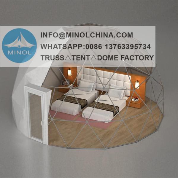 Hot Sale Steel Structure Geodesic Dome Tents For Outdoor Hotel Tent