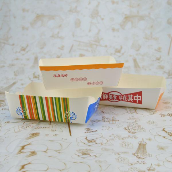 Коробка Foldble бумажная упаковывая, бумажная коробка для хота-дога и упаковывать заедк