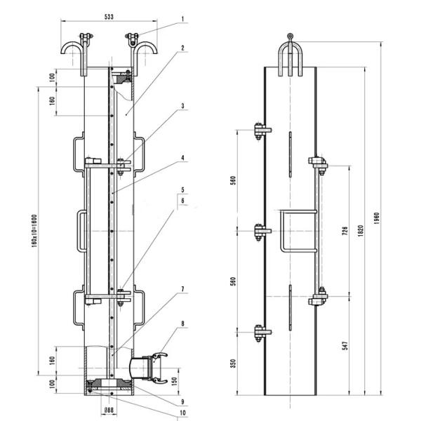 Pipe Drilling Mud Bucket Oilfield Cementing Tools Stuffing Box