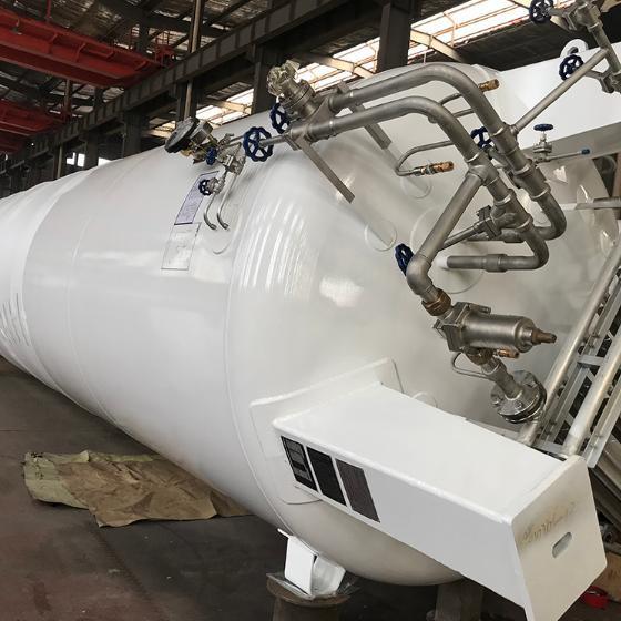 Réservoir de stockage cryogénique de 50 m³ pour GNL, -196°C à 40°C, certifié ASME
