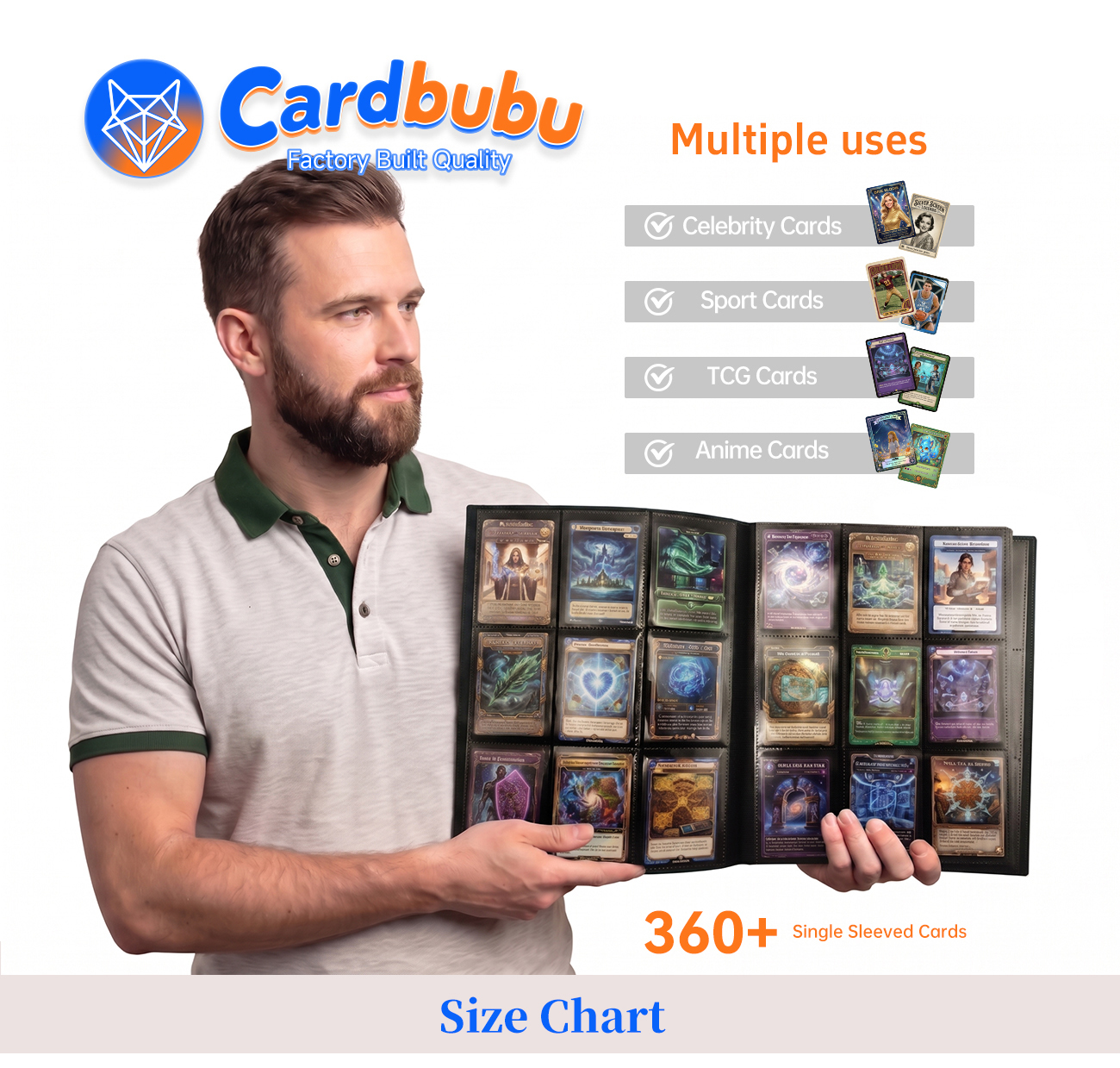 Trading Card TCG Card Binder Gaming Card 360 Cards Custom Card Binder