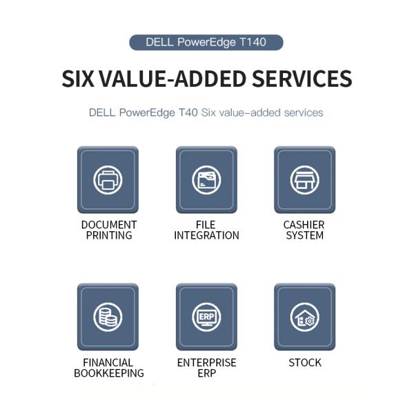 Сервер шкафа сетевого сервера сервера 4-Bay Xeon E3-1225V5 3.3Ghz 4Core/4GB ECC/1TB SATA /DVD RW PowerEdge T30