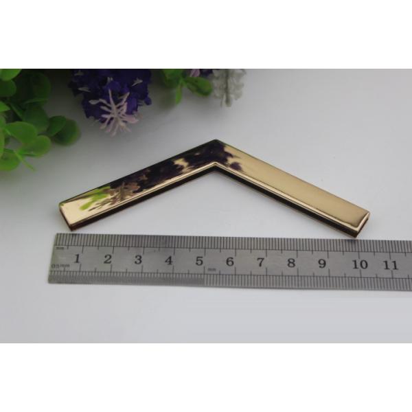 Factory direct sales iron material 105 mm length golden handbag corner protectors for box