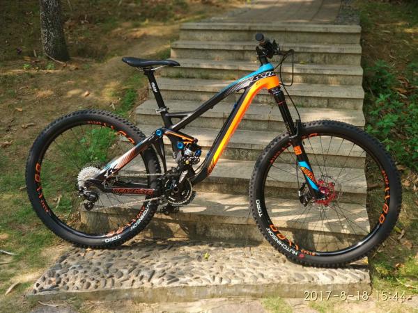 27.5er Enduro Full Suspension Frame Aluminium Mountain Bike Frame 164mm S/M/L MTB OEM