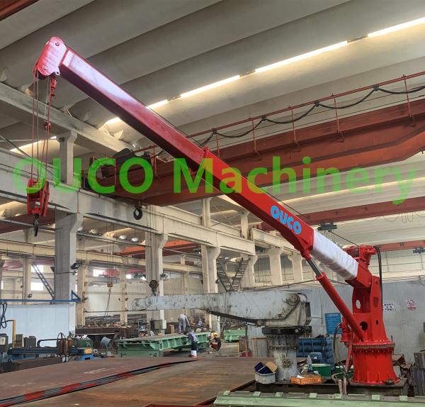 1.5t que gerencie o guindaste telescópico do crescimento de Jib Hydraulic CCS