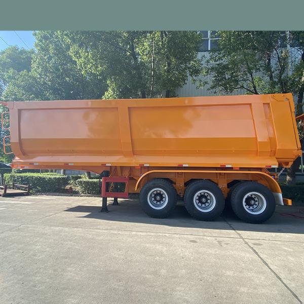 2022 Africa Model U-shaped Semi Trailer End Dump Truck with Stones and Sands Function