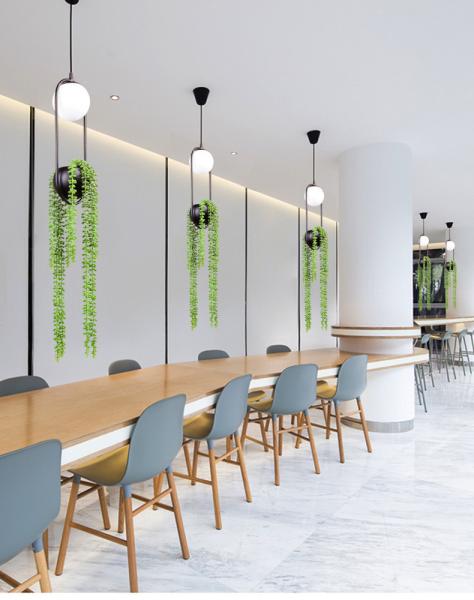 Creative Plant LED Pendant Lights Modern Indoor Lighting Grass Hanging Lamps(WH-GP-69)