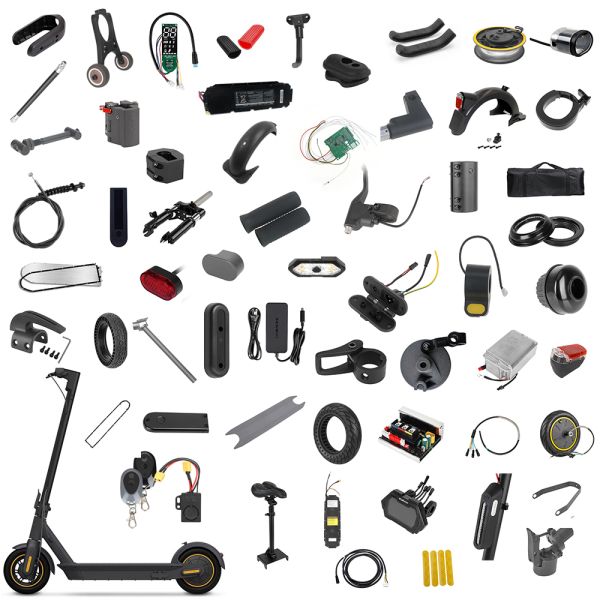 Trottinette Électrique pour Adultes Max G30 10 pouces Pièces de Scooter de Moyeu de Roue Avant Anneau en Acier de Roue Avant Kit de Montage pour Trottinette Électrique