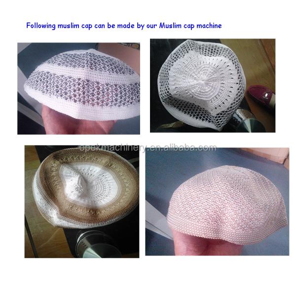 Jacquard Circular Warp Knitting Machine for Home Computerized Muslim Cap Knitting