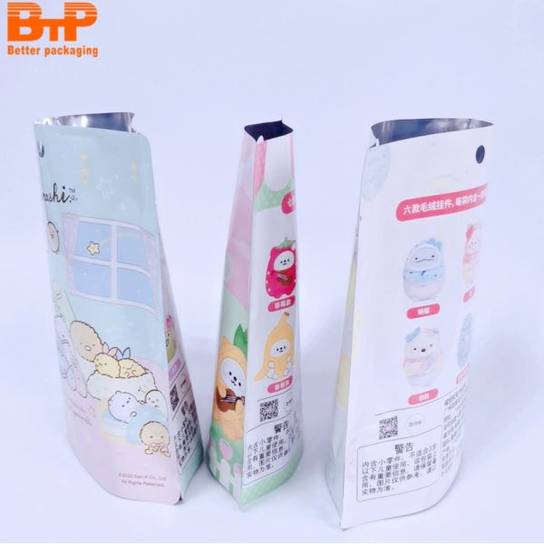 Custom Reusable Plastic Aluminum Laminated Stand up Zipper Pouch Packing Gift Candy Toy Mylar Packaging Bags
