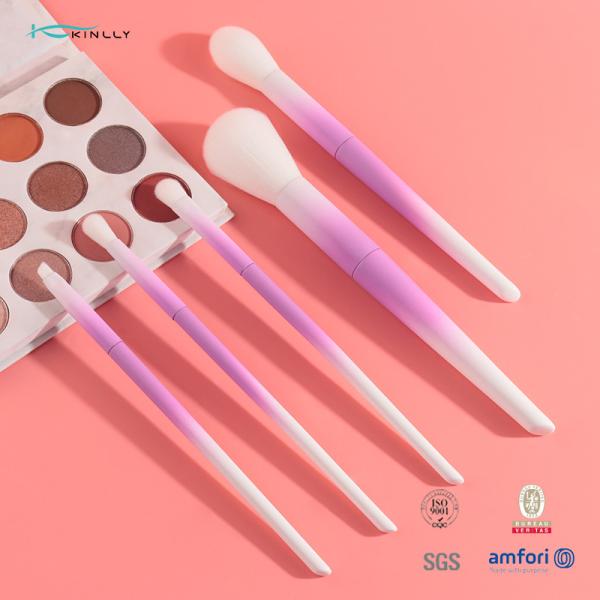 Travel 5pcs Plastic Makeup Brushes For Powder Contour Eyeshadow
