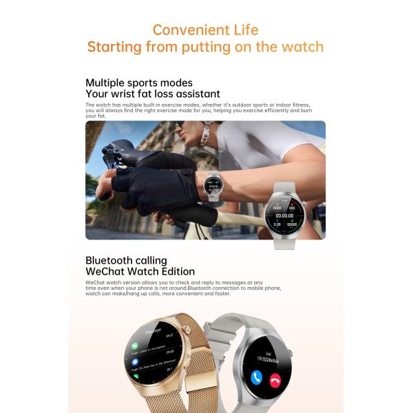 235mA Deportes al aire libre Hombres Dama Última actualización 2025 Ritmo cardíaco BT Llamando SK7mini