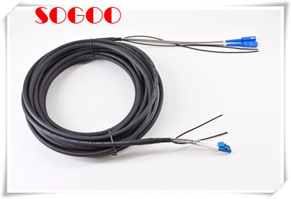PDLC Outdoor Tactical Armored Fibre Optic Cable CPRI FC / SC FTTA Waterproof