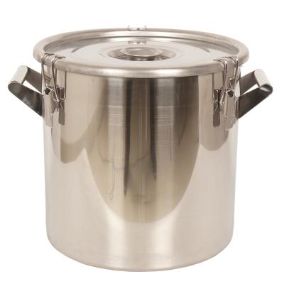 21L Stainless Steel Round Drum Airtight Sealing Ring for Secure Fresh Storage in Lid