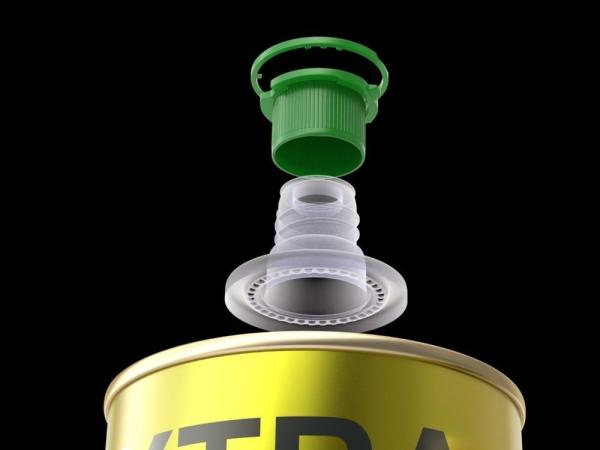 DADI 1.6L Round Olive Oil Can Food Safe 1600ml Tall Round Tinplate Containers