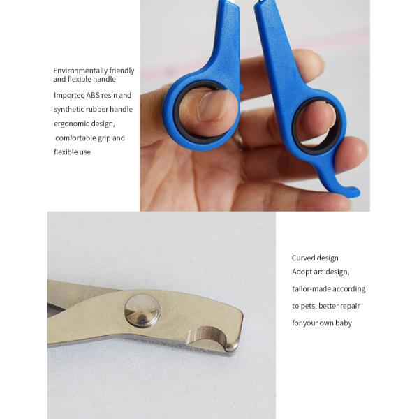 Chiens de compagnie Cats Coupe-ongles en acier inoxydable Coupe-ongles de toilettage Ciseaux Chiens de chiens chats