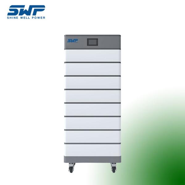 Sistema de almacenamiento de baterías apilables con módulo de 52 kg