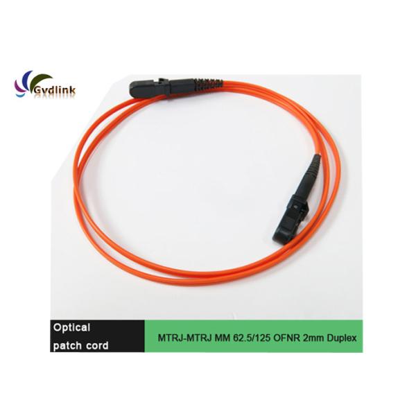62.5/125um OFNR 2mm MM MTRJ к гибкому проводу MTRJ