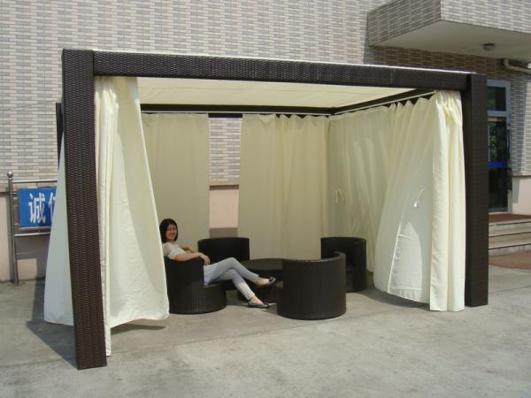Outdoor Rattan Furniture , Beach / Riverside / Poolside Gazebo Gazebo