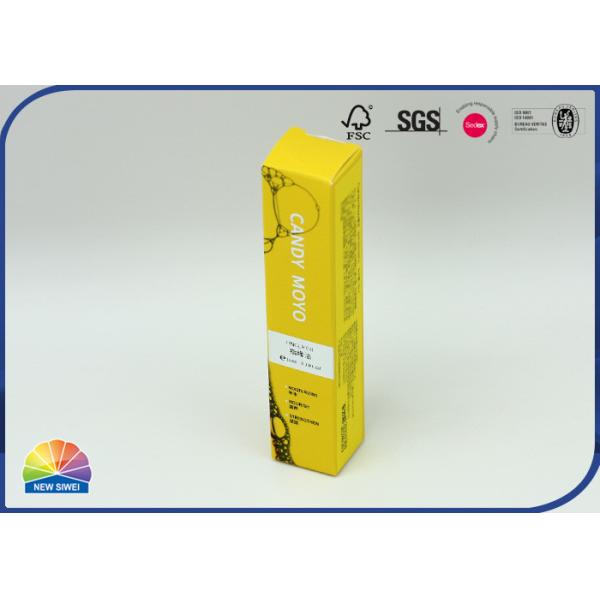 CBD Oil Packaging Silver Stamping Logo Складная бумажная коробка для губной помады