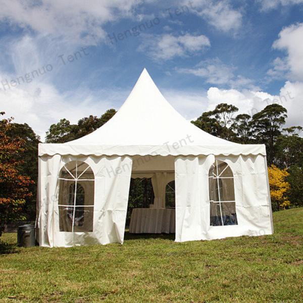 5x5m Spring Pagoda Top Garden Party Gazebo Waterproof Tent With European Windows