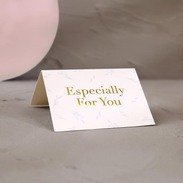 Gold Foil Stamped Greeting Cards Set with Floral Designs