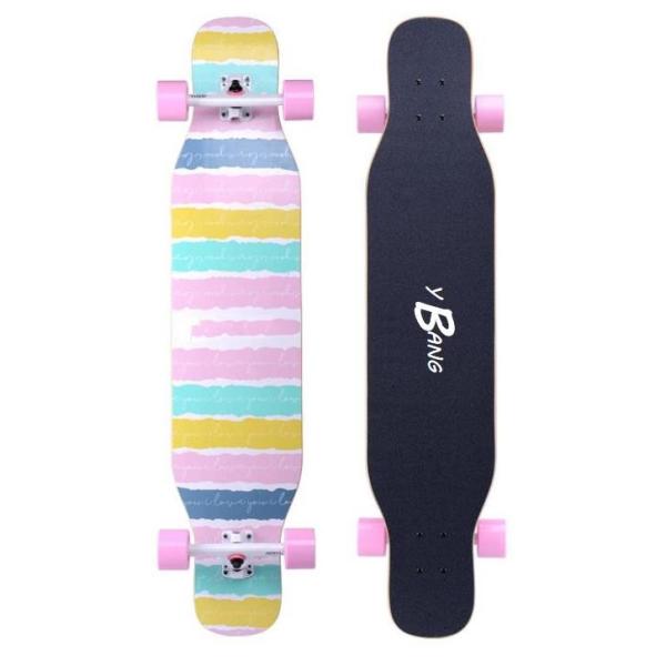 8 Layers Natural Maple Complete Freestyle Longboard Dancing Skateboard High Speed