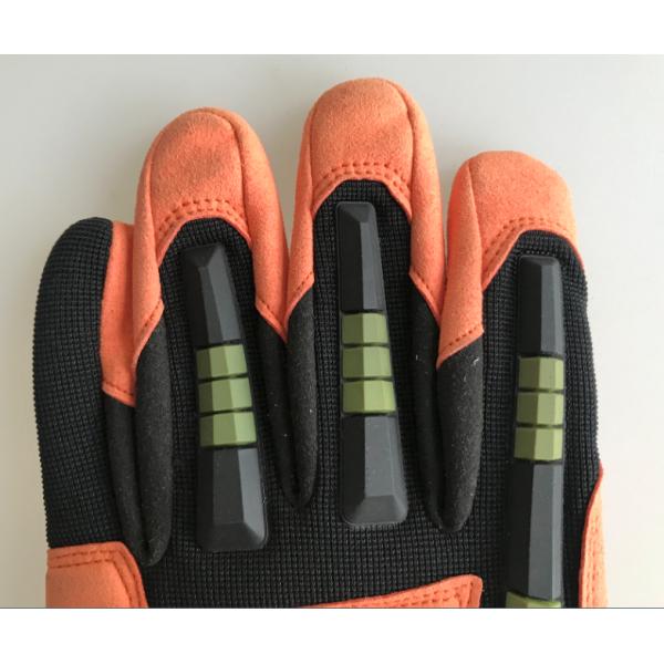 Synthetic Leather M209 TPR Impact Protection Mechanic Gloves with Hook Loop Cuff