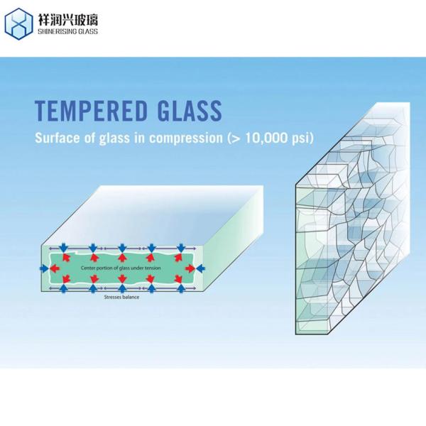 5mm 6mm 8mm 12mm 15mm 19mm Tempered Glass Toughened Glass for Building Roof Window Glass