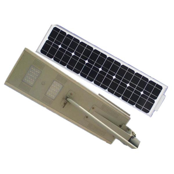 Waterproof Integrated Solar LED Street Light , Lithium Solar Street Light With Auto Intensity Control