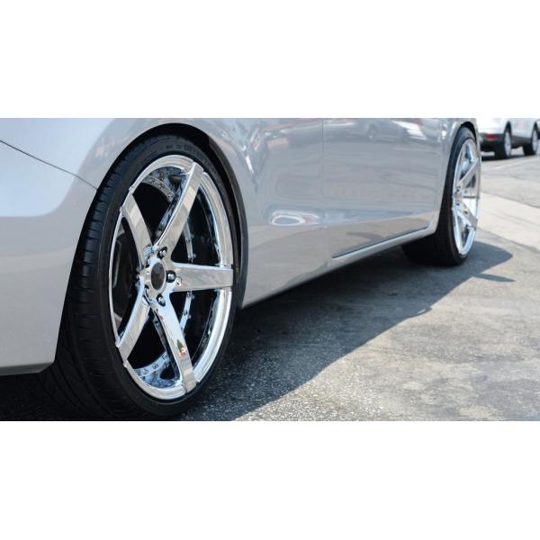 L'extrémité concave de Chrome roule 22 pouces a chancelé les jantes 7-13J