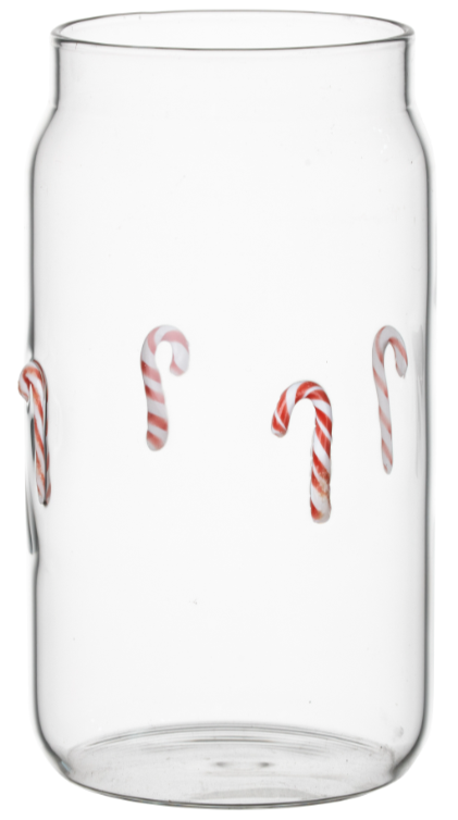 Custom Capacity Borosilicate Glass Cup For Drinking Cola Juice Milk Tea Christmas Gift