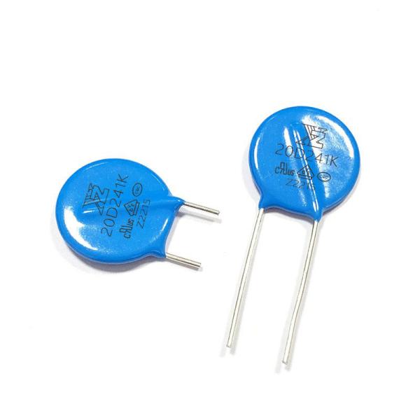 Alta Tensão 1 Circuito através do Disco de Furo Varistor de Óxido Metálico de Zinco 20D241KJN 20mm 240V 6500A