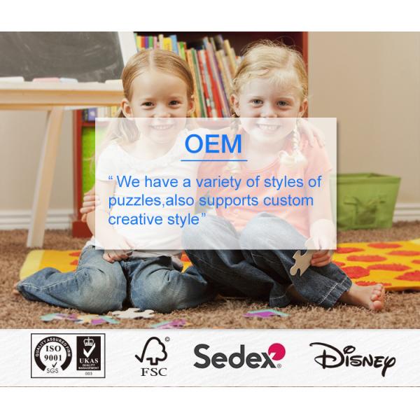 Cardboard Printing Adult Puzzle Jigsaw 1000 Piece C2S paper