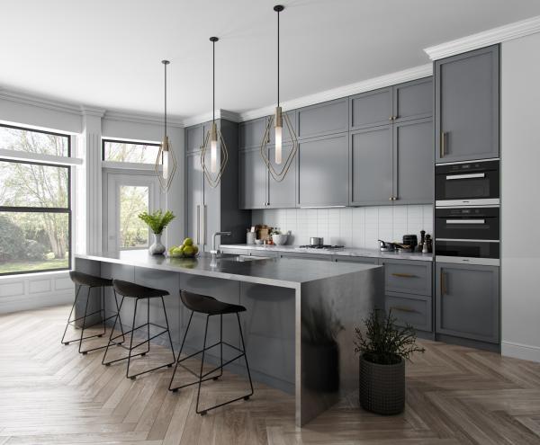 Appartement Meubles sur mesure en bois Melamine Armoire en bois Armoires de cuisine modernes