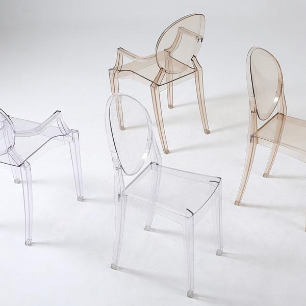 Clear Dining Chairs Crystal Transparent Seat, Modern Dining Chairs, Side Chairs for Wedding Party Event Reception