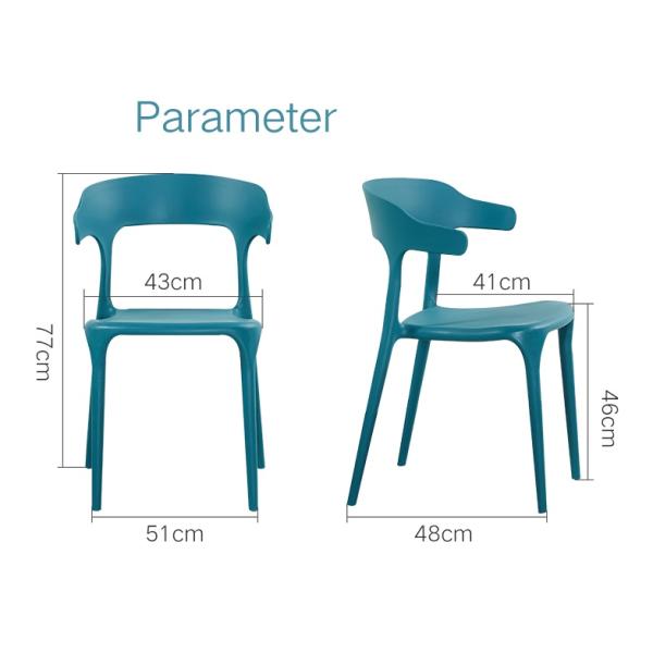 Windsor Restaurant plastic dining chair personality creative leisure chair office meeting discussion chair