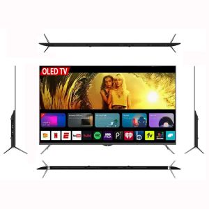Téléviseur intelligent OLED 4K 8K 55 65 75 85 100 pouces grand écran WiFi Android 15.0 avec verre trempé