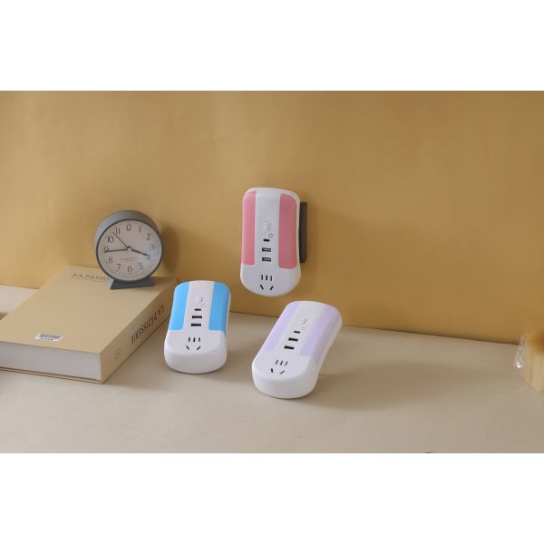 2 USB Ports Portable Tabletop Power Socket Residential General Purpose Power Center Offering Power Distribution on Desks