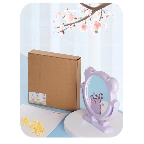 Modern Standing Desktop Vanity Portable Makeup Mirror for Yea Processing Customization