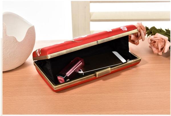 European and American vintage handmade embroidered peony high-grade hand clutch evening bags