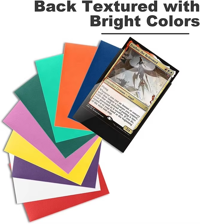 Premium Matte Card Sleeve Customizable Factory-Designed Plastic Game Card Packaging Universal Fit in Multiple Colors