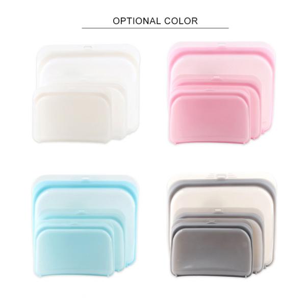 Saco flexível 420ml 580ml 1800ml do armazenamento do alimento do silicone
