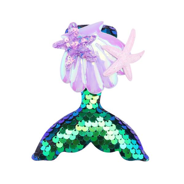 Cartoon mermaid tail Hairpin girl fresh hairpin Edge clip kids sequin bangs hairpin clip