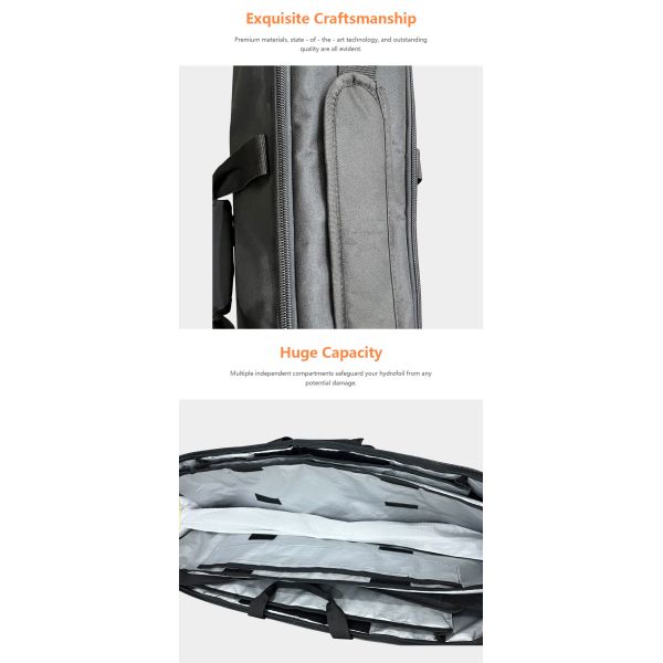 100cm 120cm PVC Foil Bags Black Hydrofoil Wing Bag Stroage