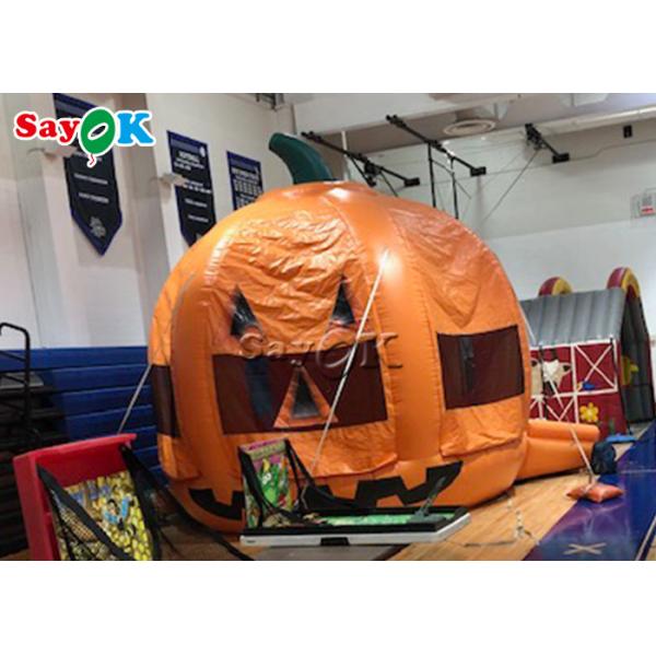 5.6x4.8x4.5mH Pumpkin Theme Inflatable Bounce House UV Resistant