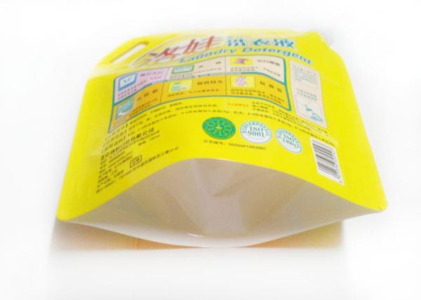 2kg Detergent Stand Up Pouches With Spout , PET / NY / PE Liquid Spout Bags