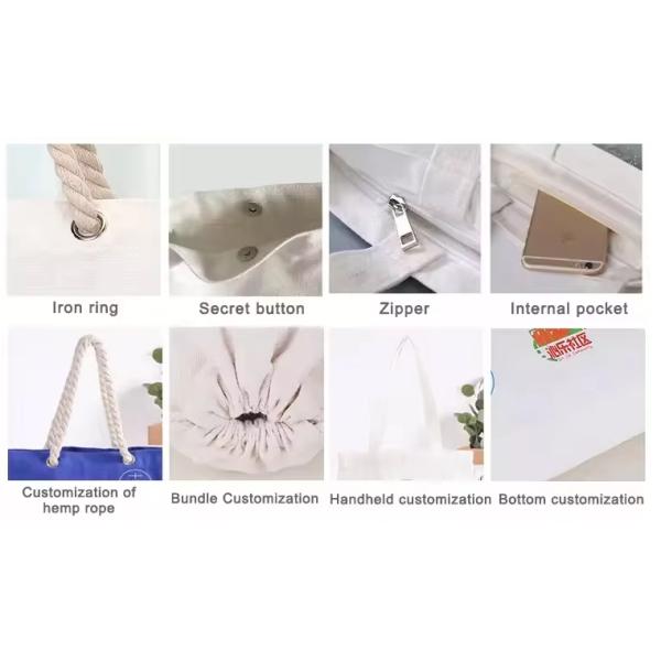 Custom Reusable Canvas Tote Bag Shopping Bulk Heavy Duty 20oz 22oz